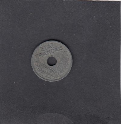 Beschrijving: 10 Centimes HOLE 1,3 mm